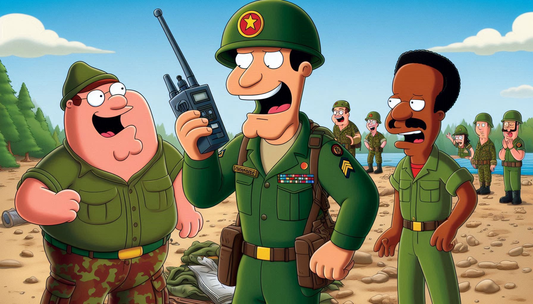 Walkie-Talkie Fun in Quahog: Peter’s Backyard Shenanigans