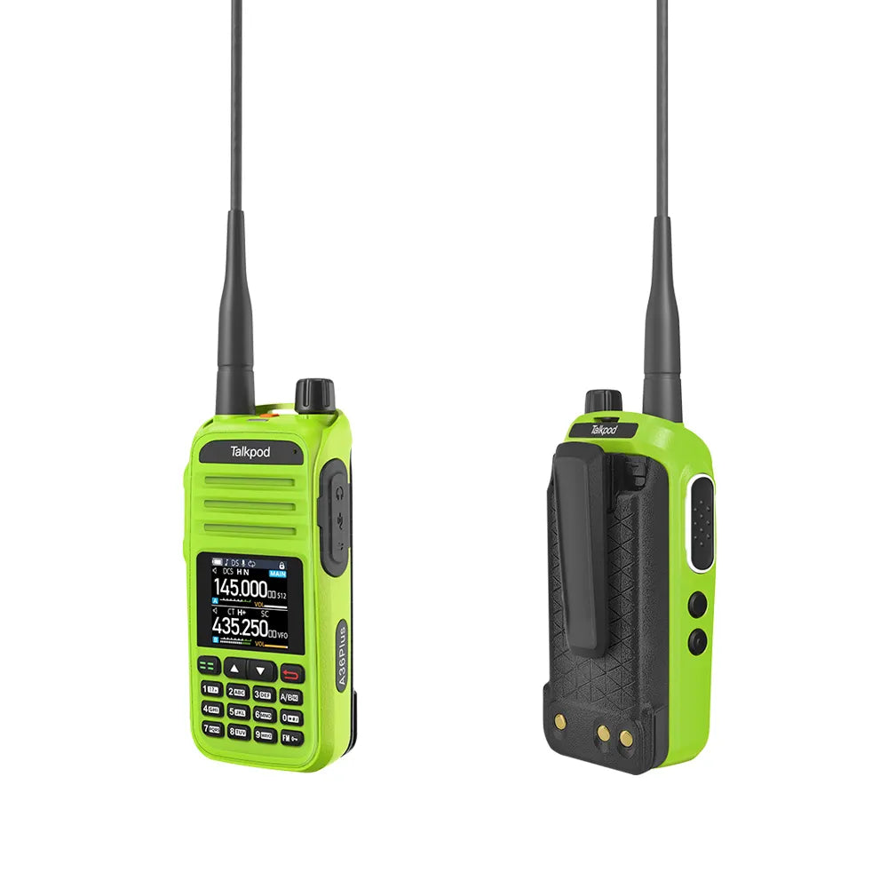 TALKPOD® A36PLUS MAX 8W 144 / 430 MHZ UHF/VHF HAM HAND HELD TRANSCEIVER