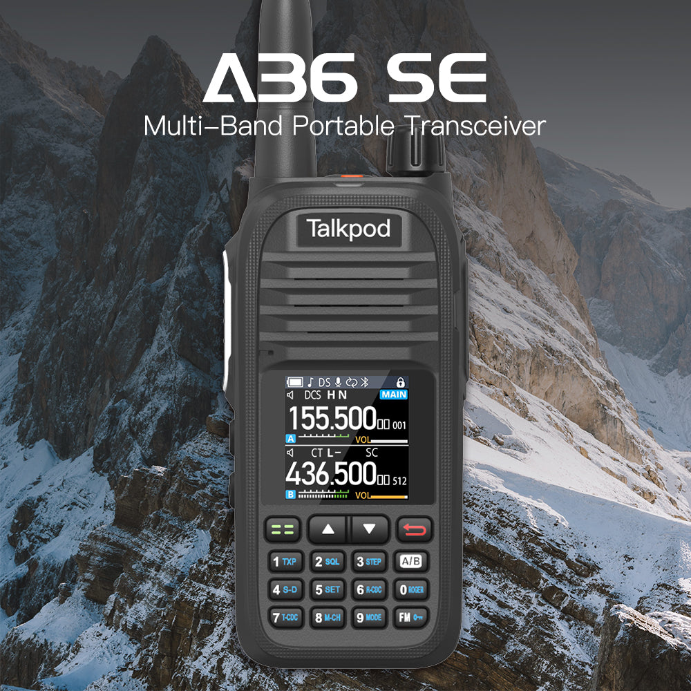 TALKPOD® A36SE  UHF/VHF MULTI-BAND PORTABLE TRANSCEIVER