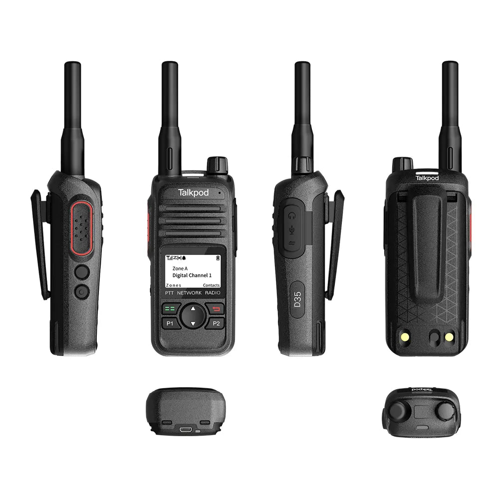 TALKPOD® D35LF DMR PMR446 LITE DIGITAL LICENCE-FREE RADIO WITH LCD DISPLAY AND QUICK KEYPAD
