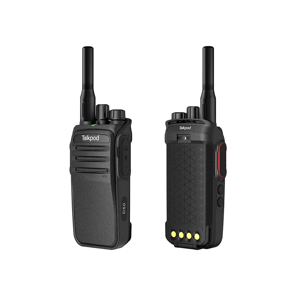 TALKPOD® D50LF DMR PMR446 LICENSE-FREE PREFESSIONAL DIGITAL PORTABLE RADIO WITH IP67