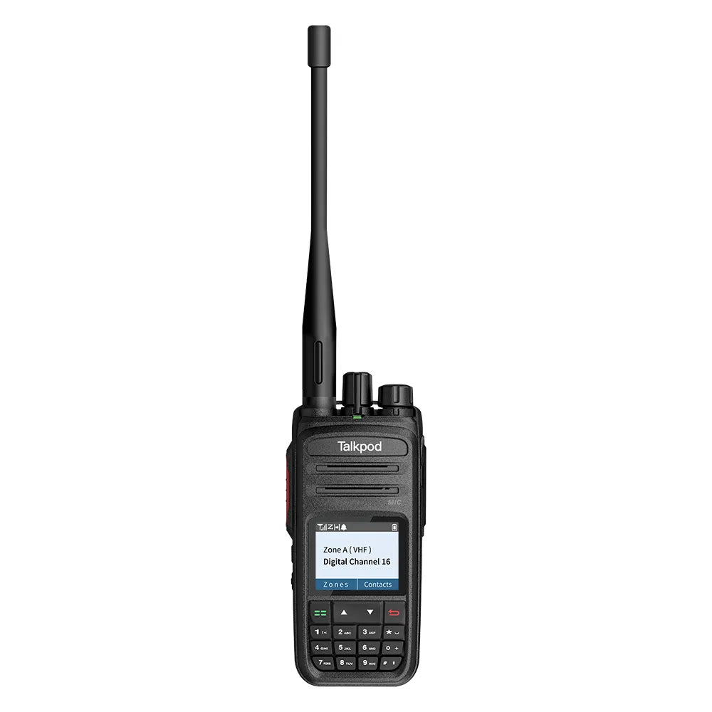 TALKPOD® D57 DMR VHF FULLl KEYPAD DIGITAL PORTABLE RADIO VHF WITH 1.7 Inch LED DISPLY