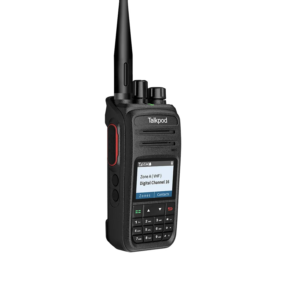 TALKPOD® D57 DMR VHF FULLl KEYPAD DIGITAL PORTABLE RADIO VHF WITH 1.7 Inch LED DISPLY