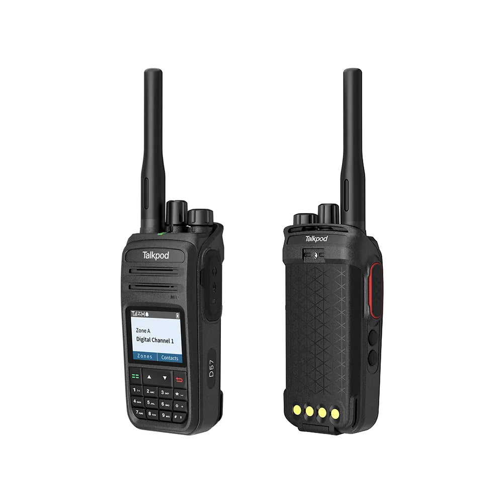 TALKPOD® D57 DMR UHF FULL KEYPAD DIGITAL PORTABLE RADIO UHF WITH 1.7 Inch LED DISPLY