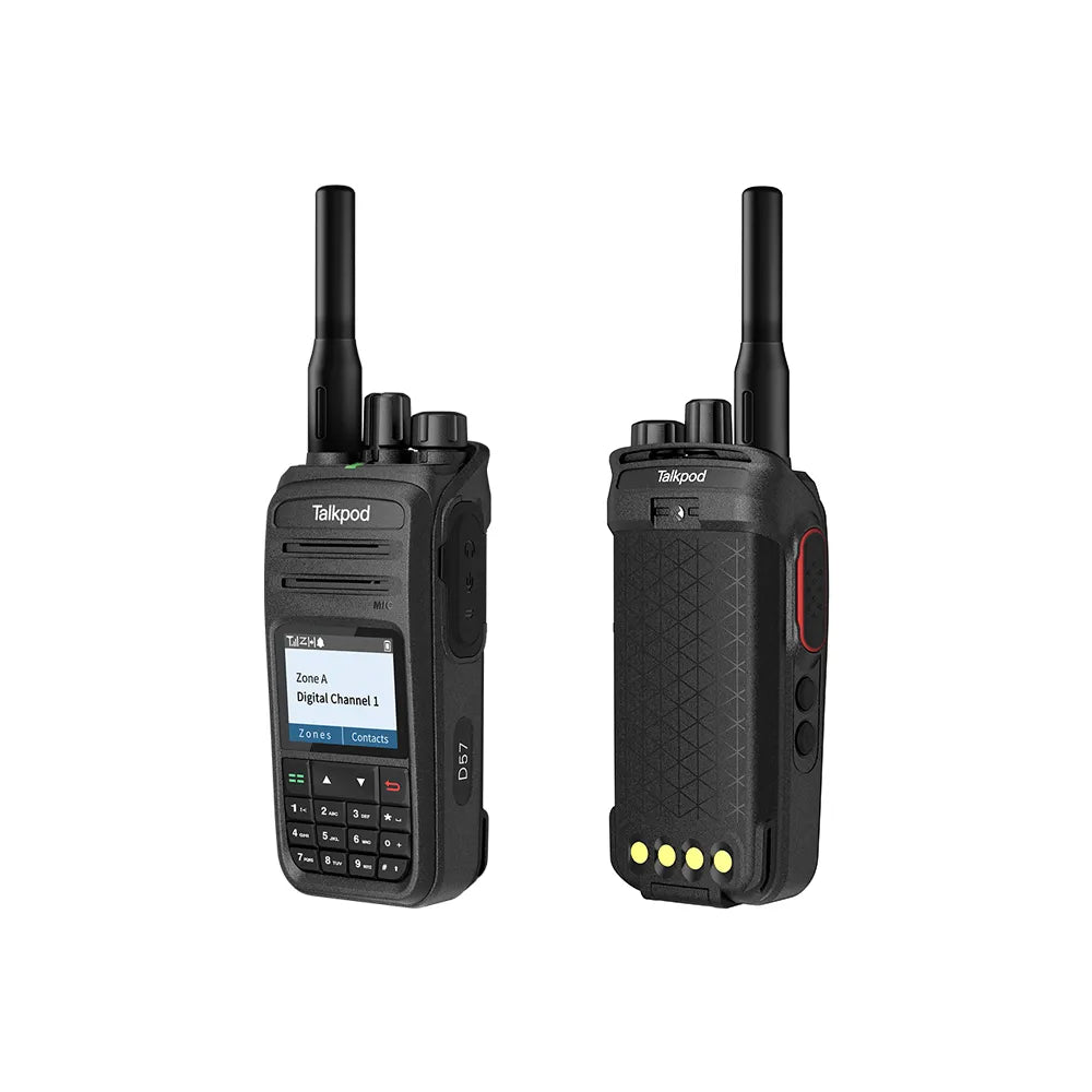TALKPOD® D57LF DMR PMR446 LICENSE-FREE DIGITAL PORTABLE RADIO WITH 1.7 INCH LED DISPLY AND FULL KEYPAD