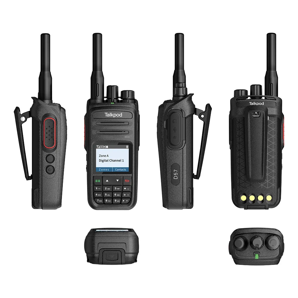 TALKPOD® D57LF DMR PMR446 LICENSE-FREE DIGITAL PORTABLE RADIO WITH 1.7 INCH LED DISPLY AND FULL KEYPAD