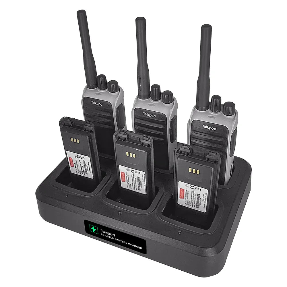 TALKPOD® TMC06 RAPID MULTIPLE UNIT DESKTOP CHARGER FOR 3 SERIES 3.7V RADIO