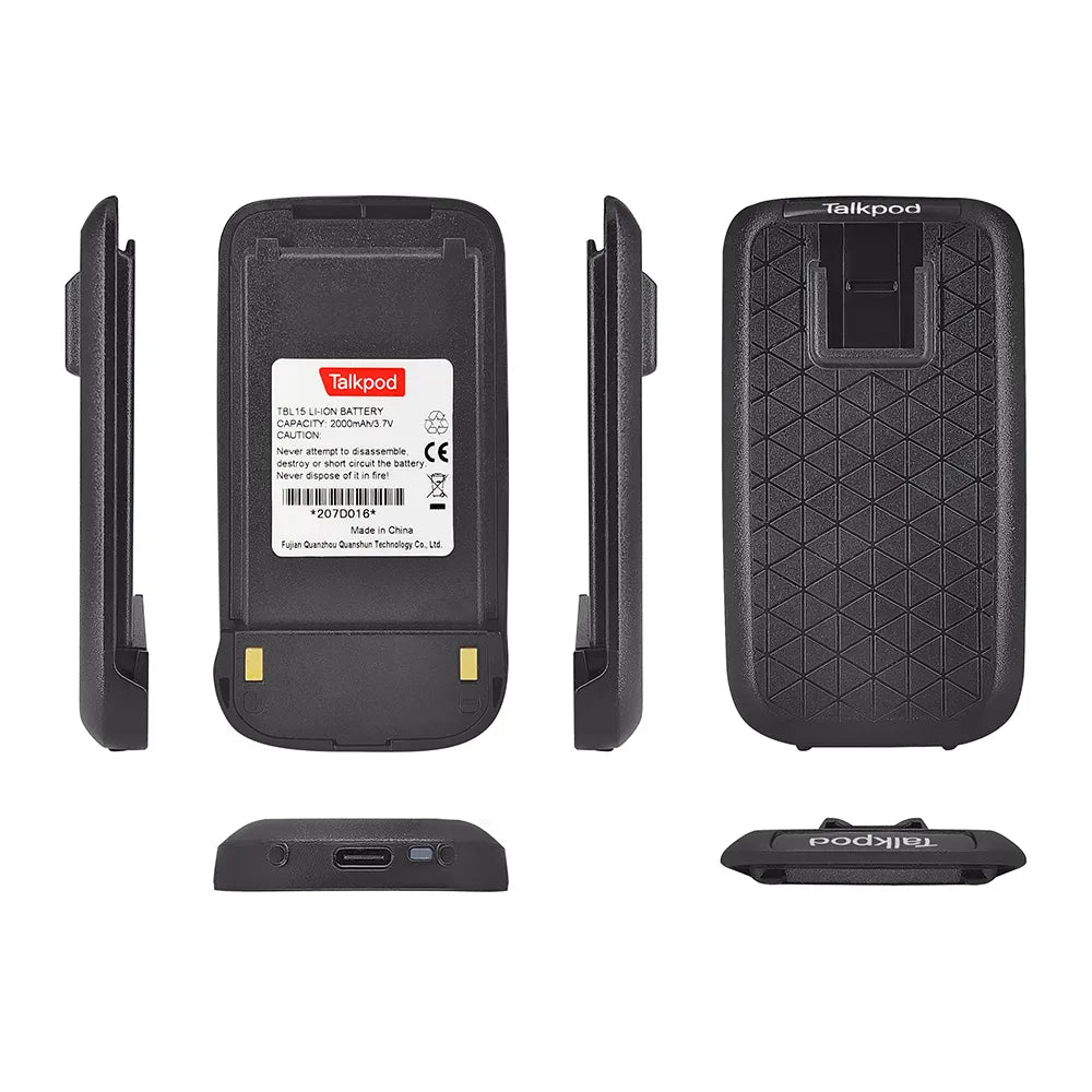 TALKPOD® TBL15 STANDARD 2000mAh LI-ION BATTERY WITH TYPE-C FOR 2 SERIES