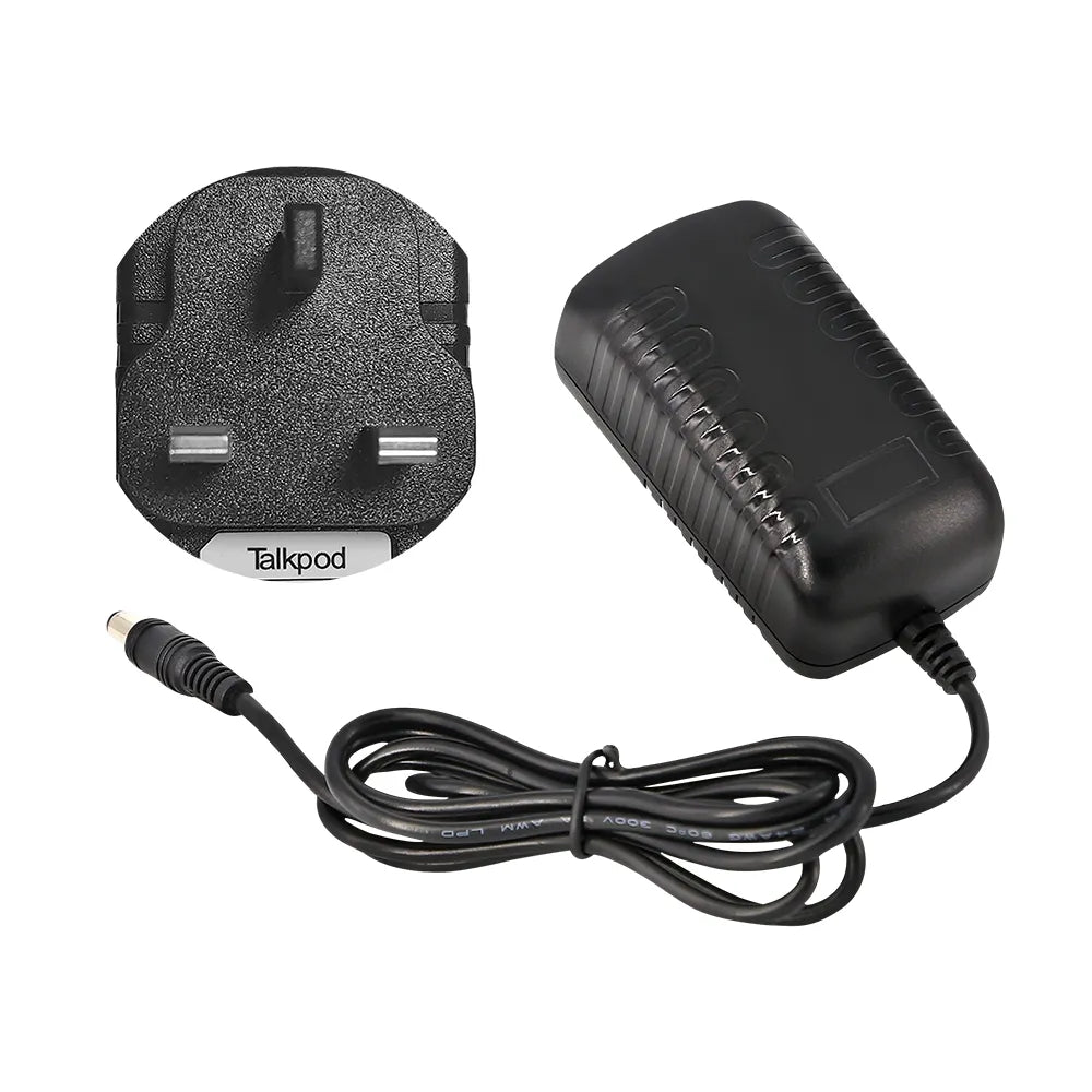 TALKPOD® TCA01 2A RAPID POWER ADAPTOR, 120~220V-12V, AU/EU/US/UK PLUG