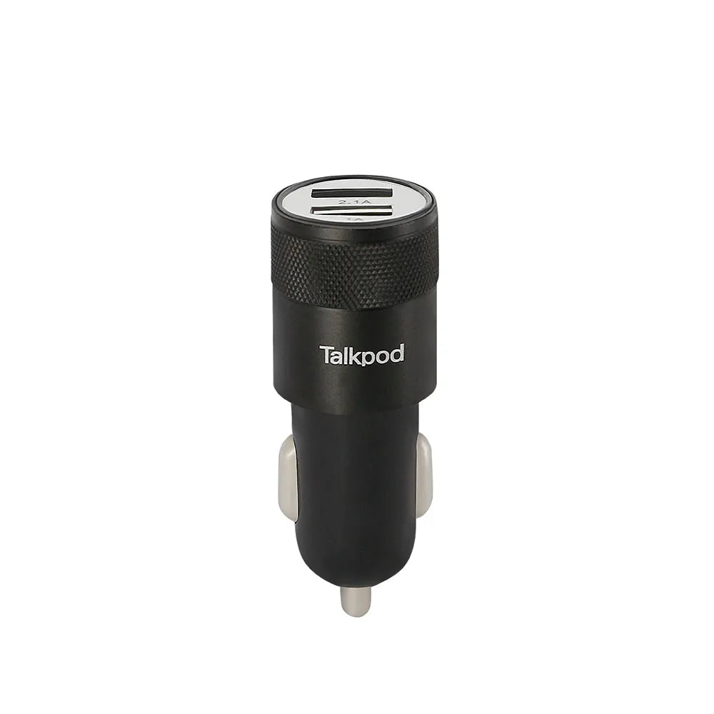 TALKPOD® TCC01 CAR CHARGER WITH TWO USB CONNECTORS