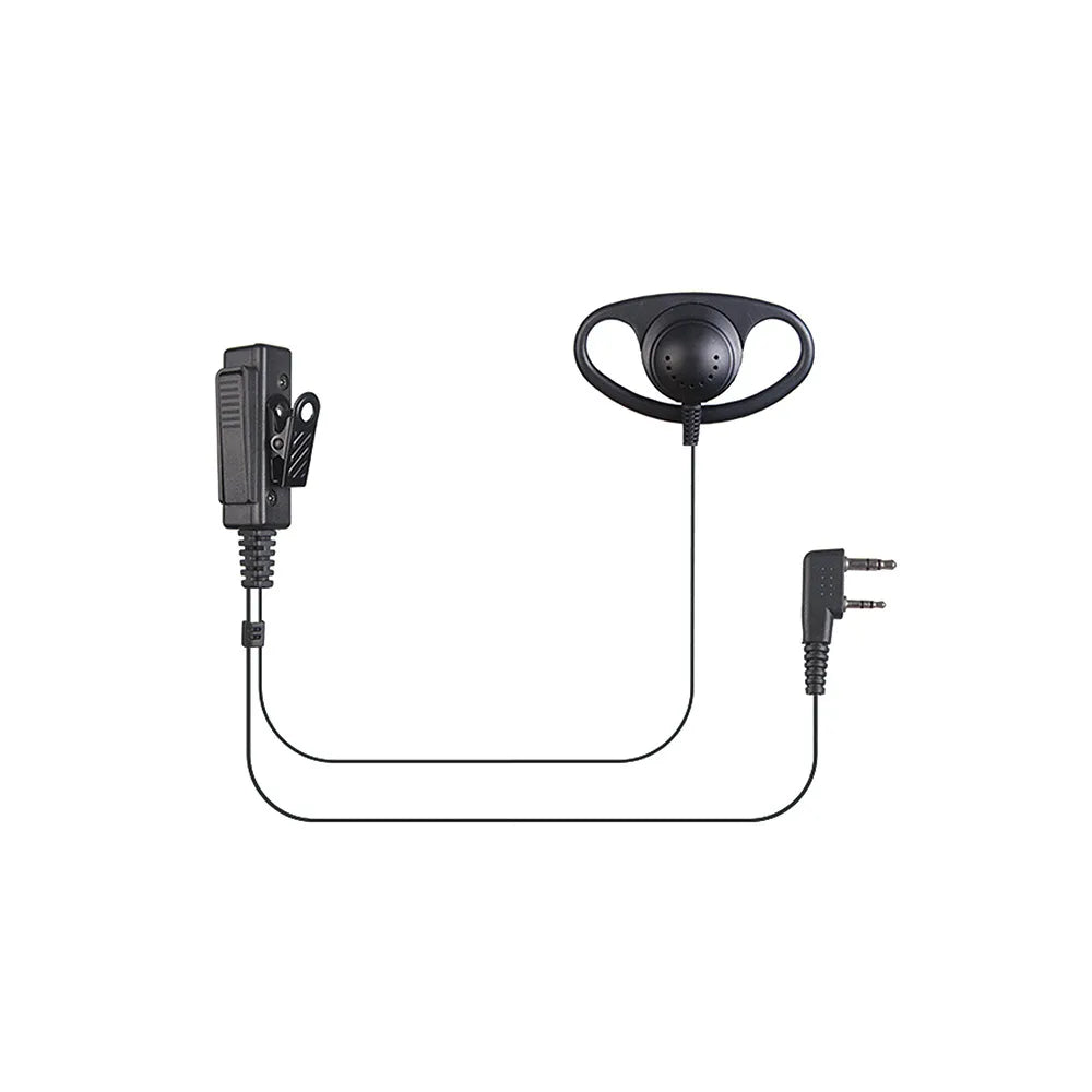 TALKPOD® TEM02 2-WIRE D-RING EARPHONE WITH ON-MIC PTT