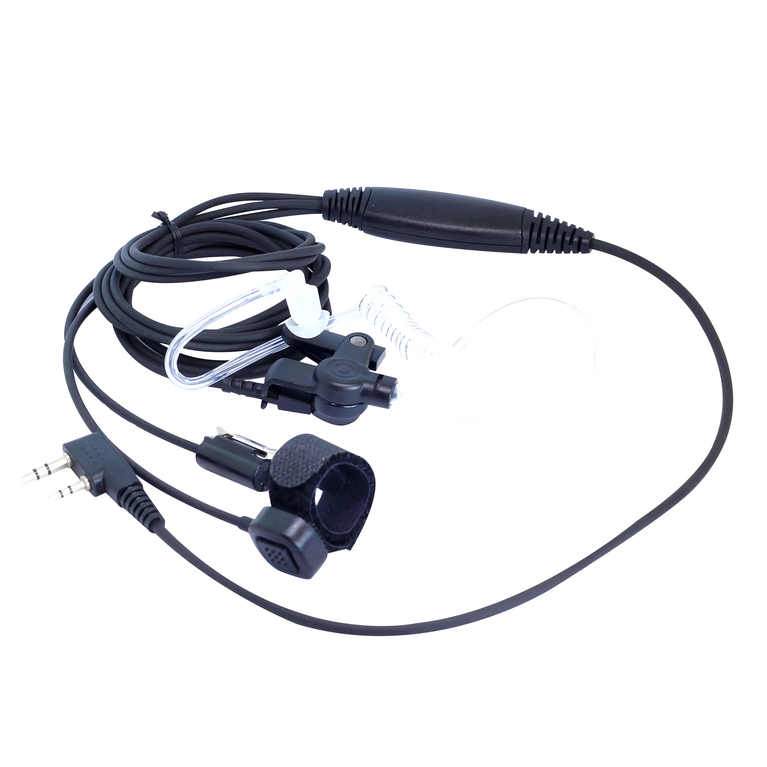 TALKPOD® TEM07 3-WIRE ACOUSTIC TUBE SURVEILLANCE KIT  (BLACK)