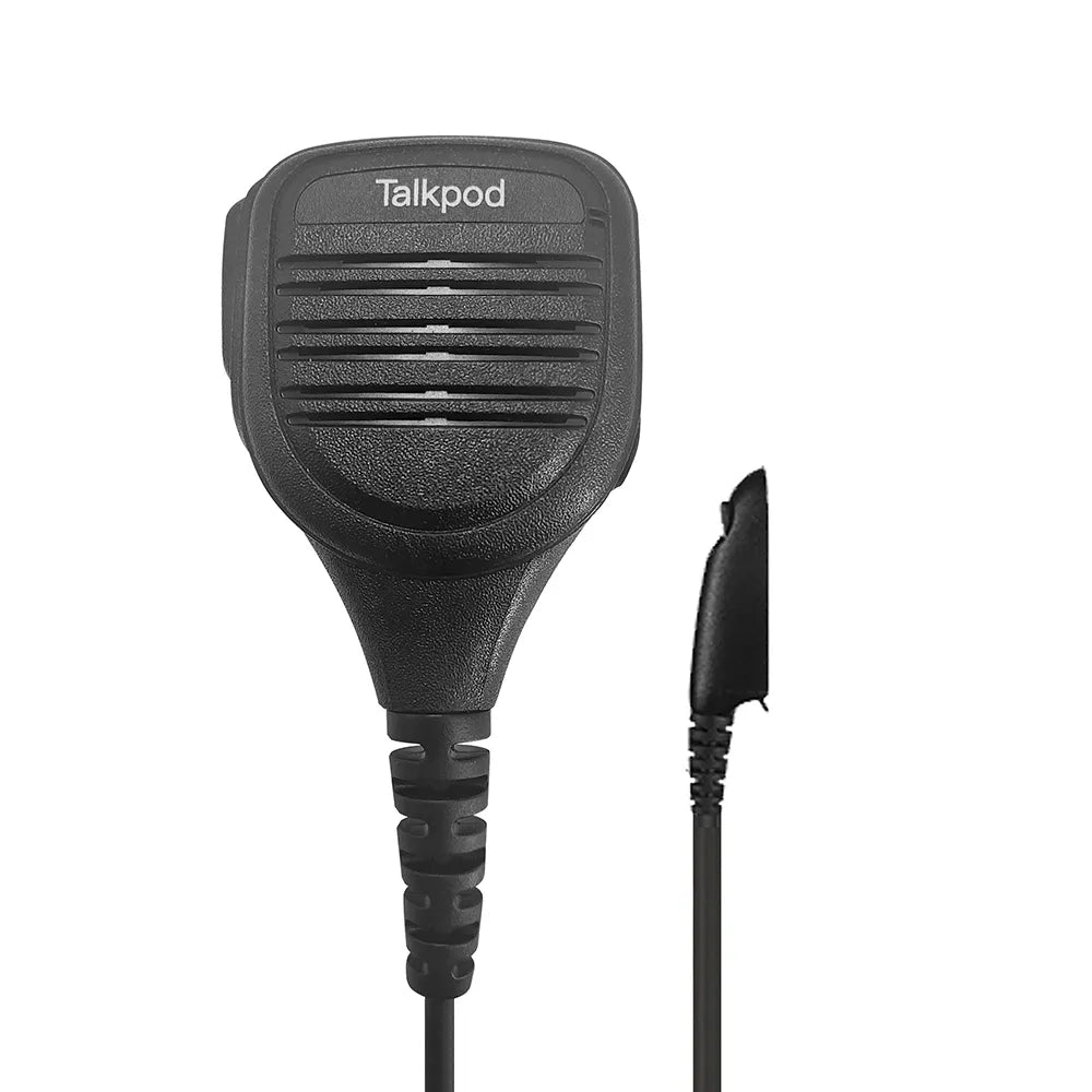 TALKPOD® TSM01-S REMOTE SPEAKER MICROPHONE M-TYPE (IP54) BLACK FOR PORTABLE RADIOS