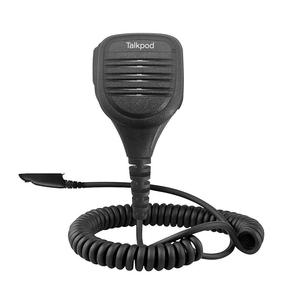 TALKPOD® TSM01-S REMOTE SPEAKER MICROPHONE M-TYPE (IP54) BLACK FOR PORTABLE RADIOS