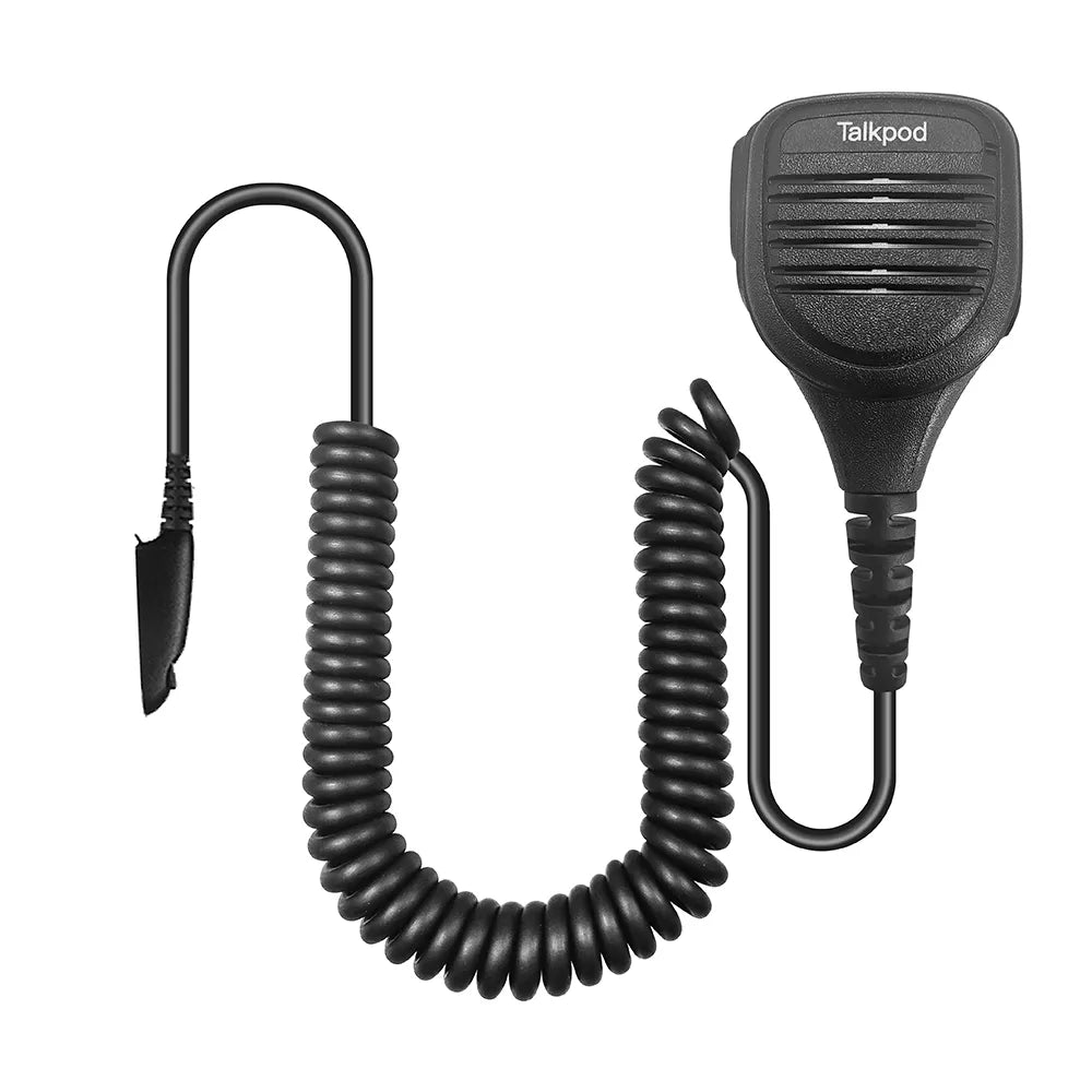 TALKPOD® TSM01-S REMOTE SPEAKER MICROPHONE M-TYPE (IP54) BLACK FOR PORTABLE RADIOS