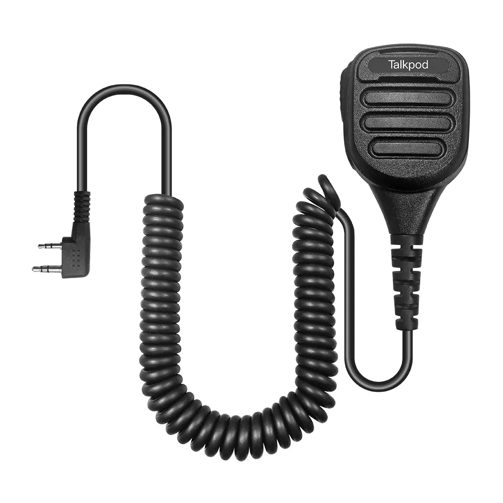 TALKPOD® TSM02-K PUBLIC SAFETY REMOTE SPEAKER MICROPHONE  (IP67) BLACK.