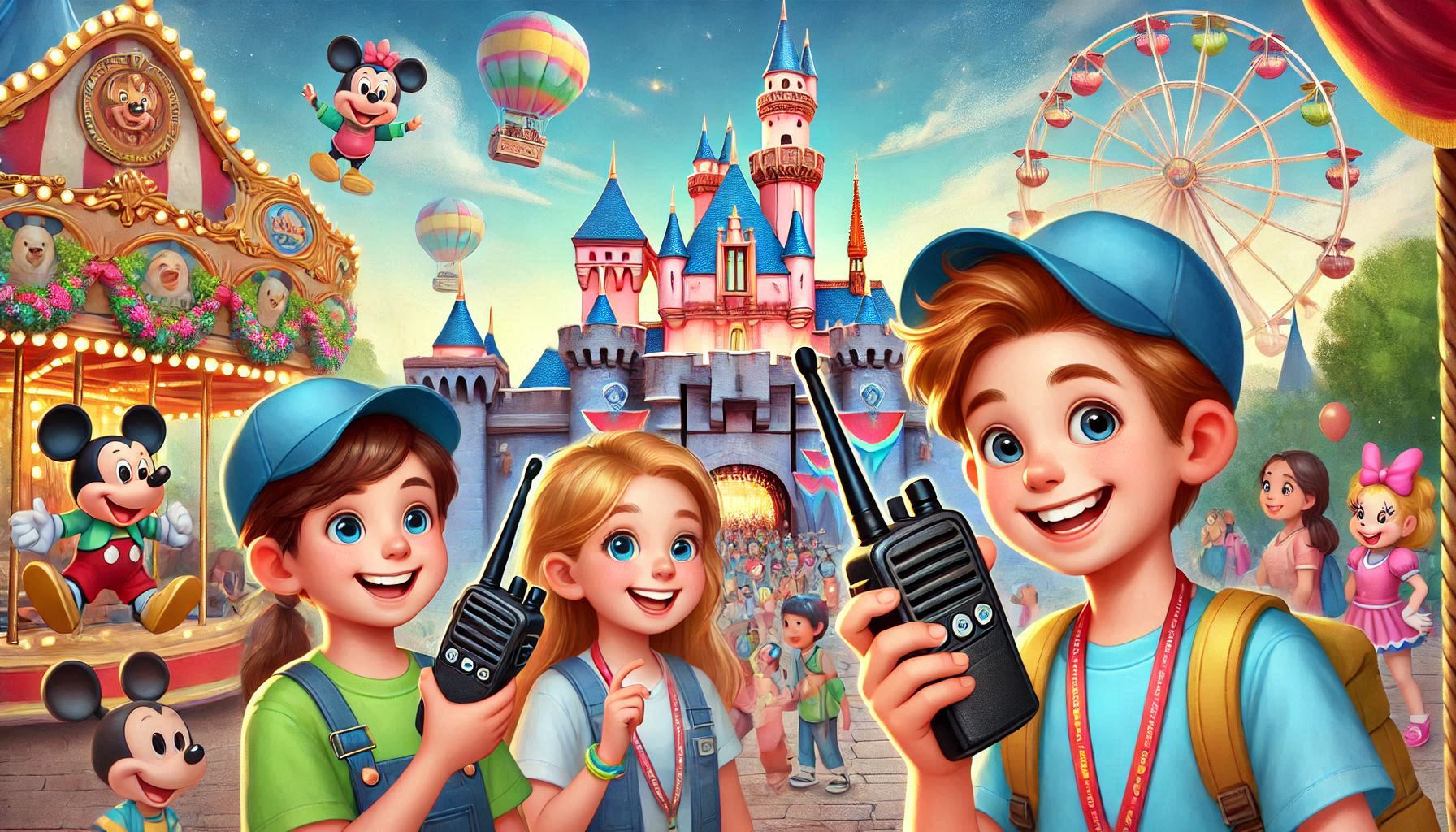 A Magical Day at Disneyland: Stay Connected with Walkie-Talkies