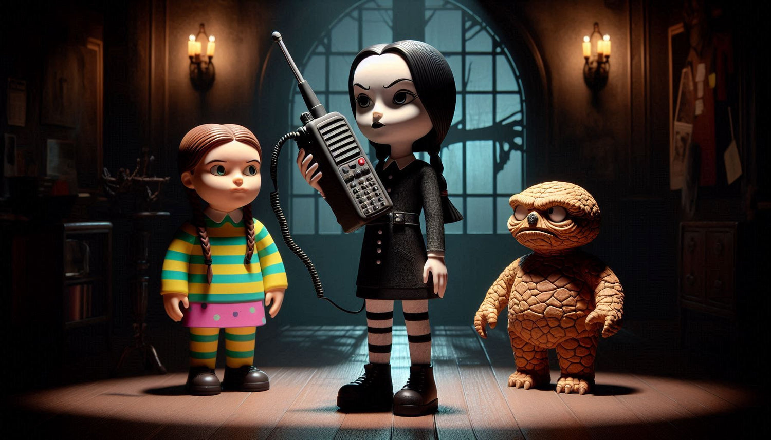 Wednesday Addams and the Walkie-Talkie: A Gloomy Yet Genius Connection