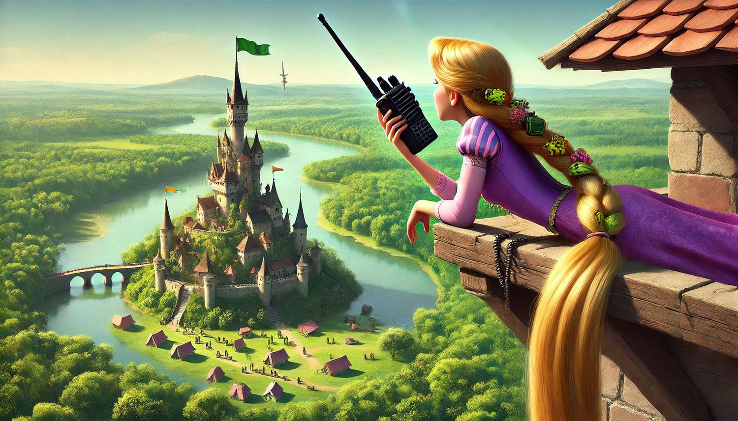 If Rapunzel had a walkie-talkie: From the Tower to the Kingdom