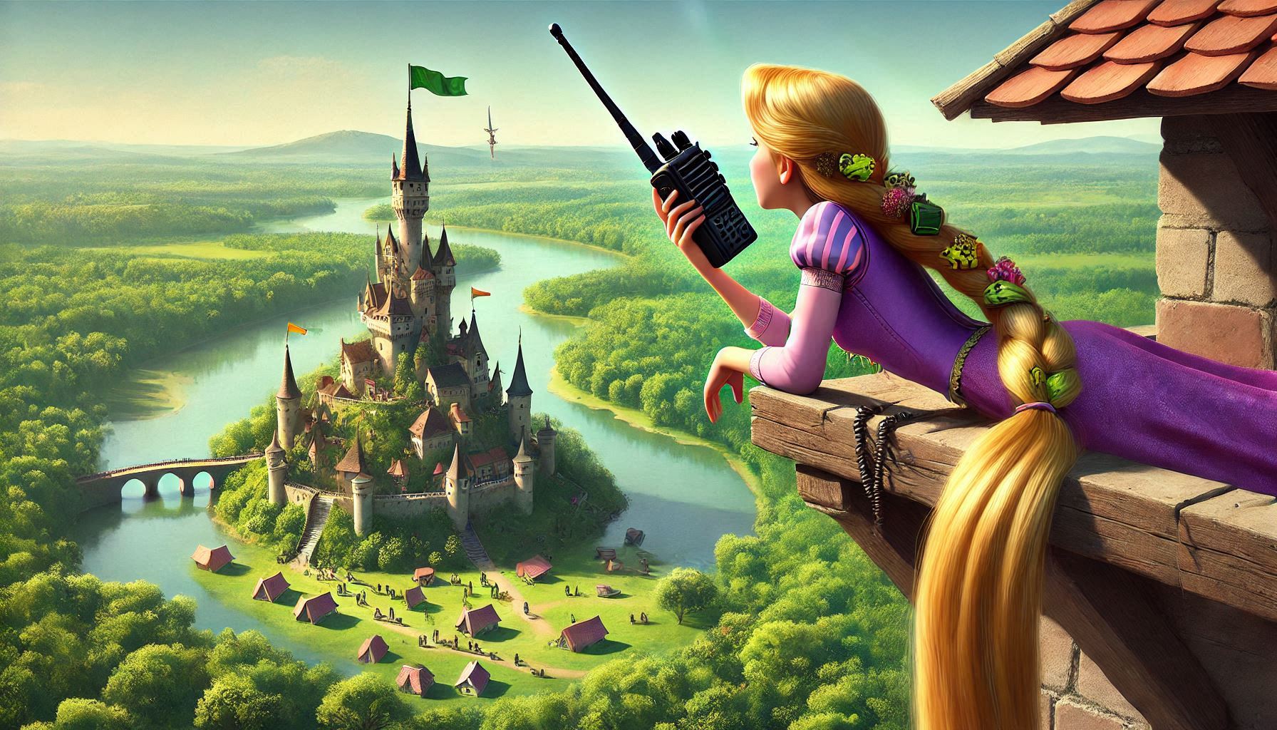 If Rapunzel had a walkie-talkie: From the Tower to the Kingdom