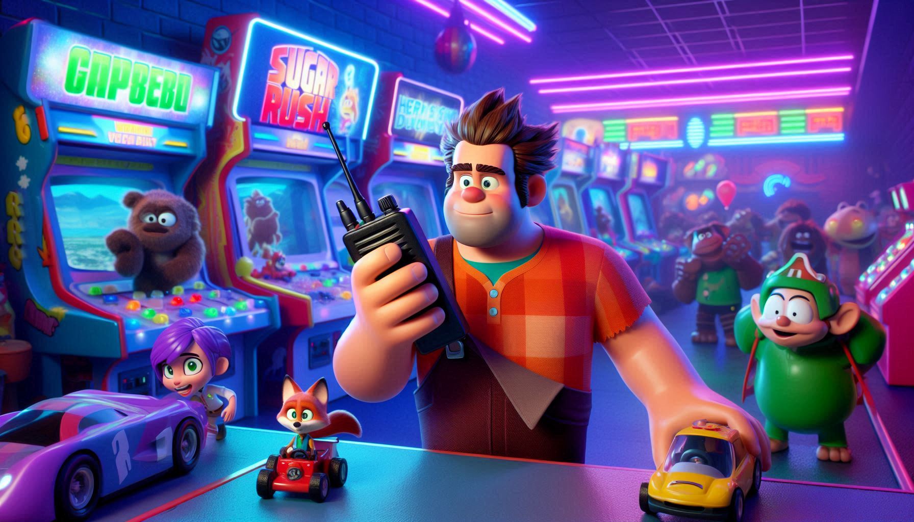 If Ralph had a walkie-talkie (Wreck-It Ralph)