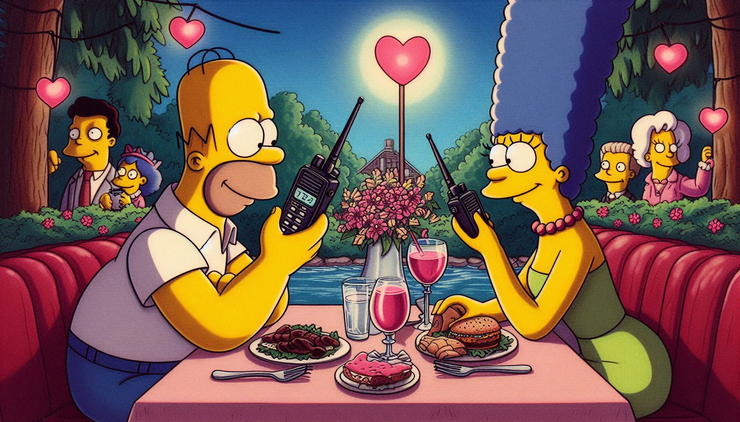 Romance in Springfield: How Homer and Marge Used Walkie-Talkies for a Memorable Date Night