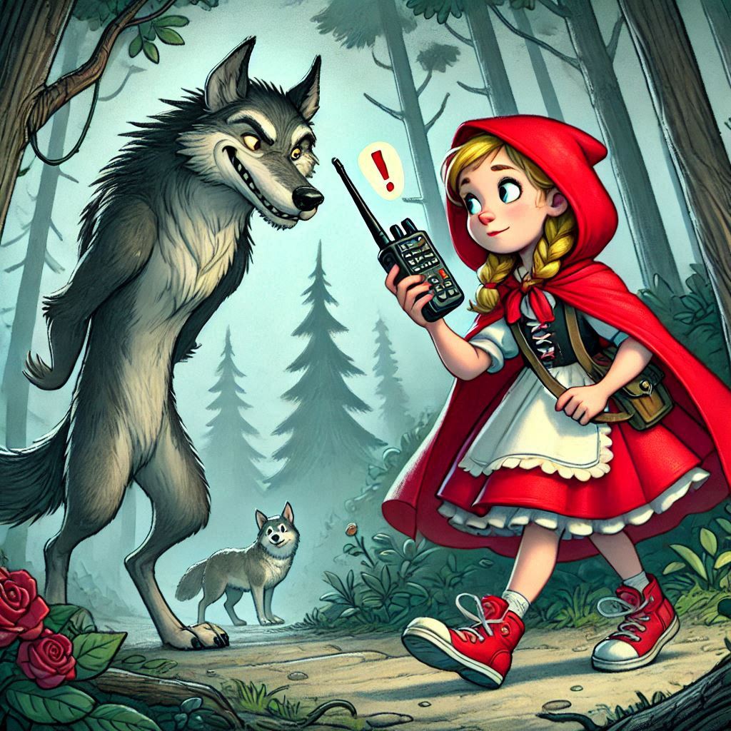 What If Little Red Riding Hood Had a Walkie-Talkie?