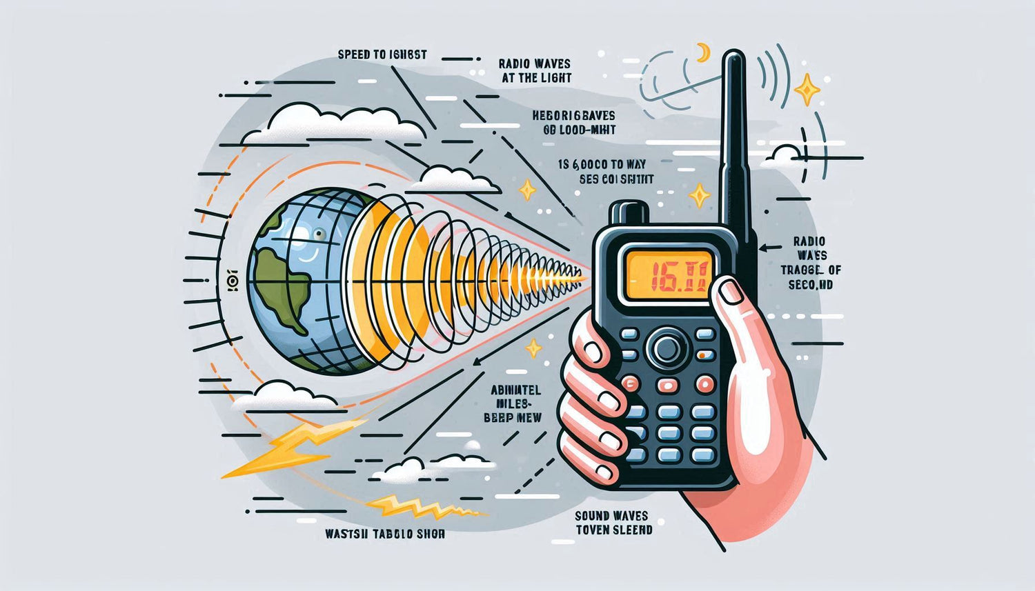 Walkie-talkie fun facts: Radio Waves Travel Fast