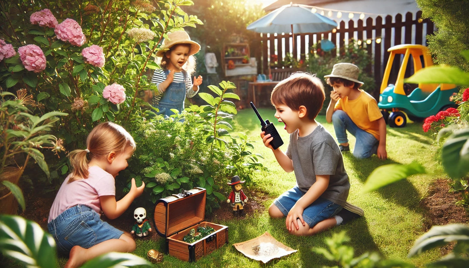 Outdoor Family Fun with Walkie-Talkies: Snacks, Play, and Exploration