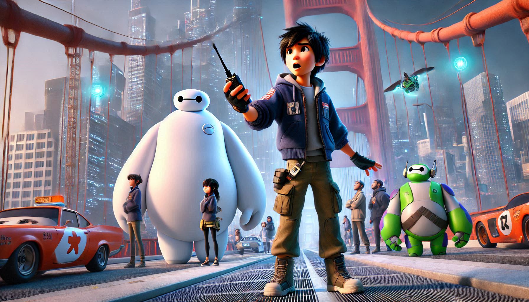 What if Hiro Hamada had a walkie-talkie (Big Hero 6)