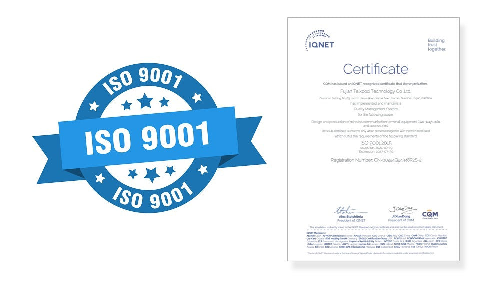 Talkpod Renews ISO 9001:2015 Certification, Reinforcing Commitment to Quality