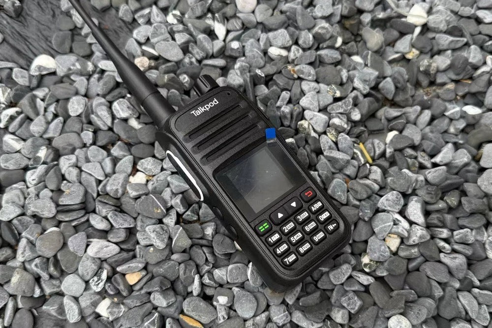 Talkpod A36plus MAX neat handheld HAM/GMRS radio that's perfect for camping