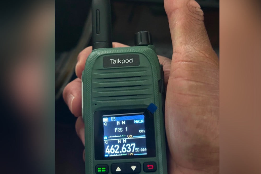 Talkpod A36SE GMRS Radio Handheld Long Range, Multi Band Walkie Talkie with 771 Aviation Antenna ＆ 805 Antenna