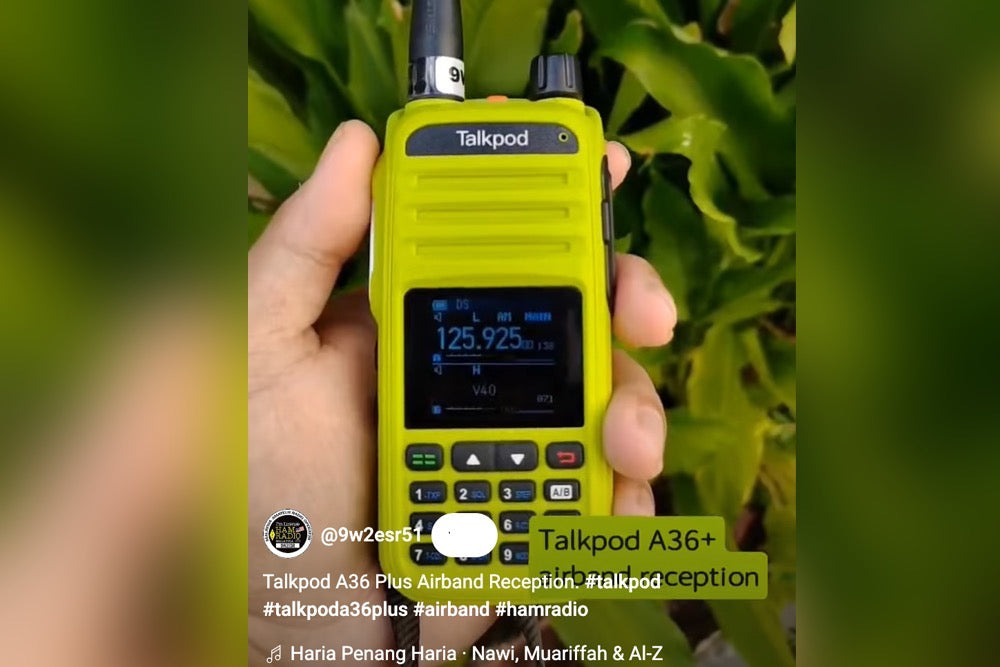 9W2ESR: A Closer Look at Talkpod A36plus Airband Reception