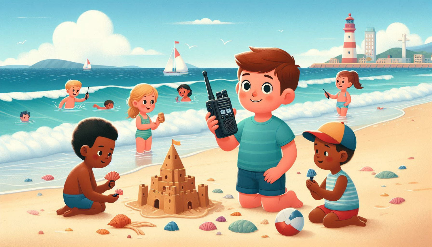 Beach Adventures with Walkie-Talkies: Keeping Kids Safe and Happy