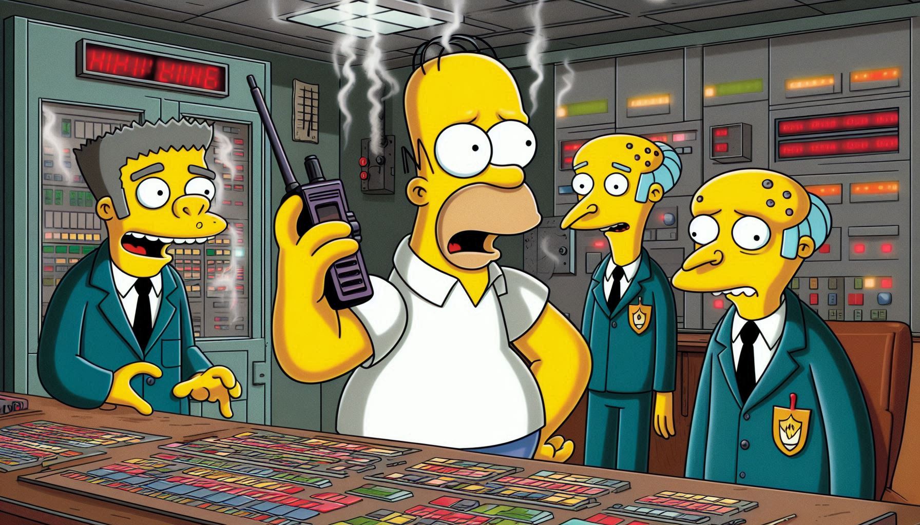 Walkie-Talkies at Work: Homer Saves the Day at the Power Plant