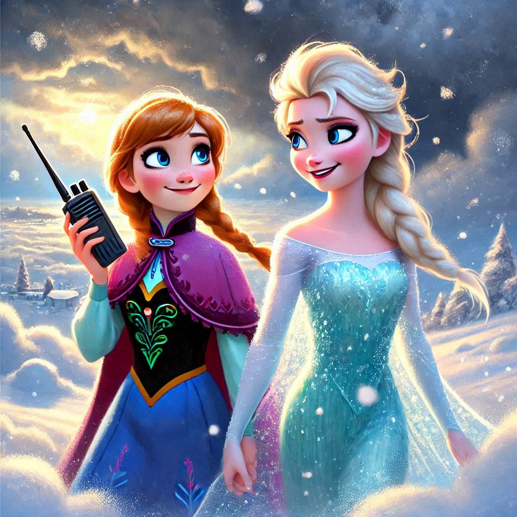 What If Elsa and Anna Had Walkie-Talkies?