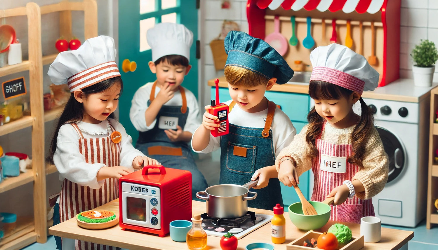 STEM-Inspired Fun: Kids as Junior Chefs Using Walkie-Talkies for Role-Playing