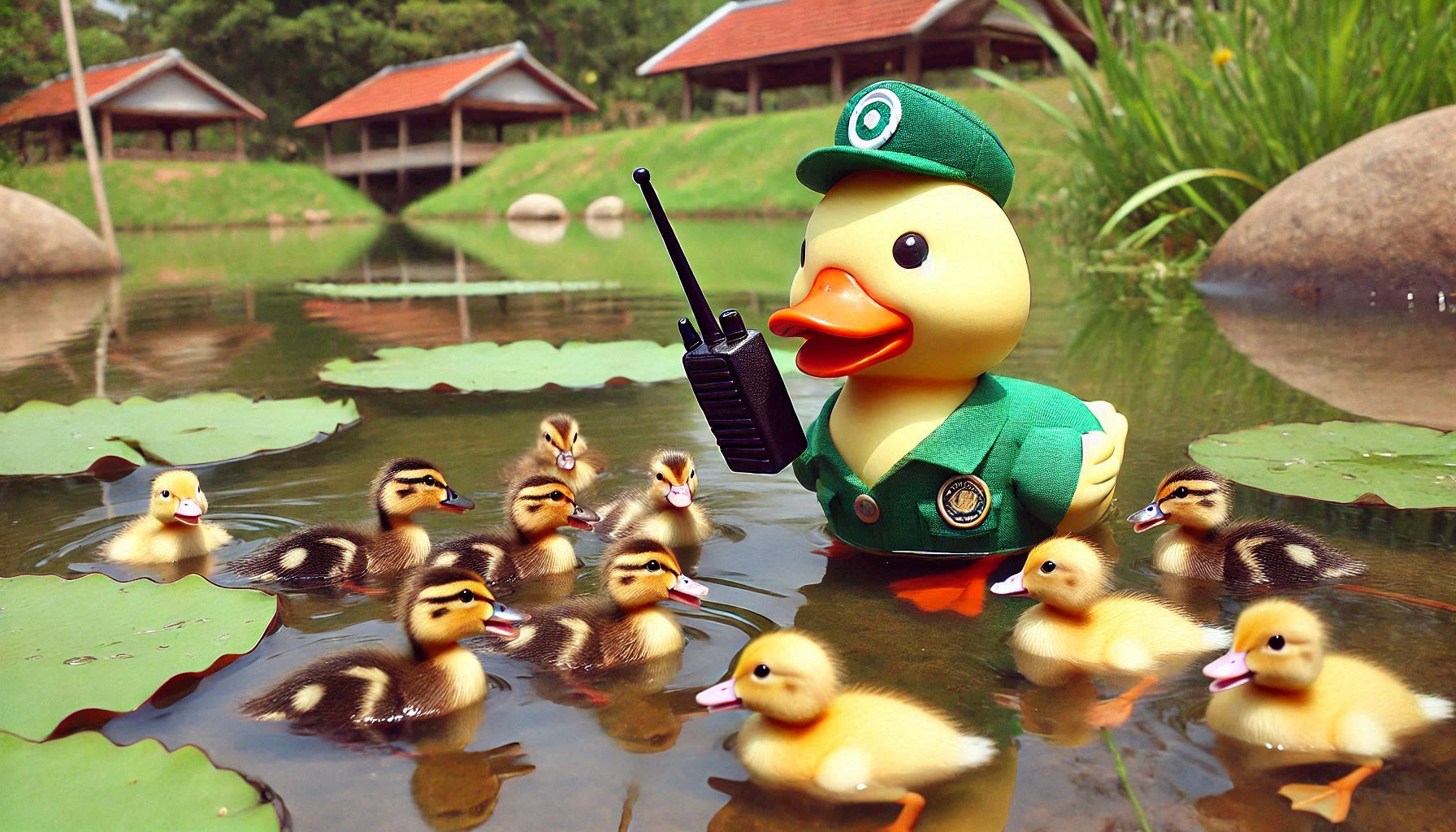 Keroppi to the Rescue: Walkie-Talkies Save the Day at Donut Pond