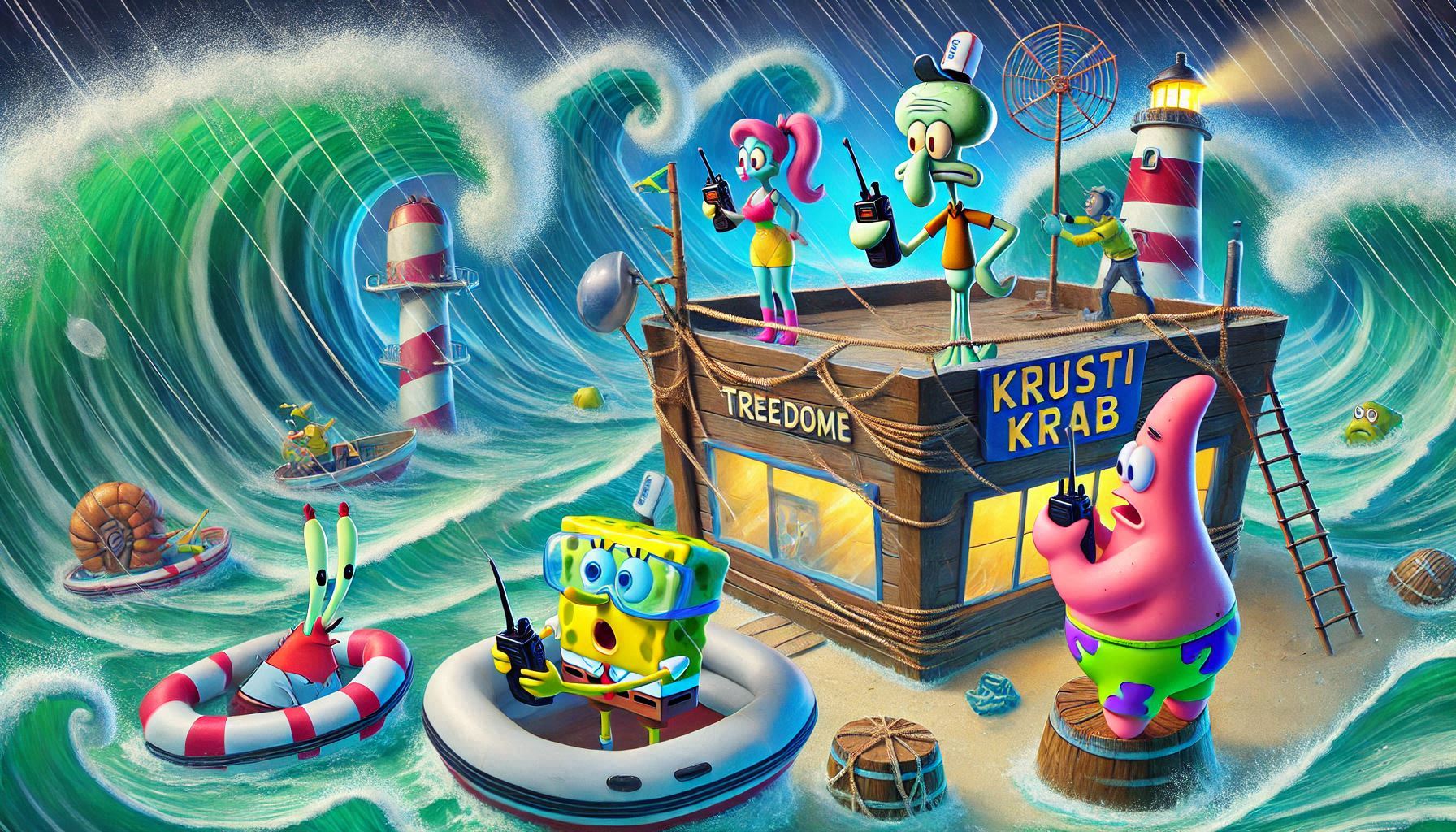 Saving Bikini Bottom with Walkie-Talkies: A SpongeBob Adventure