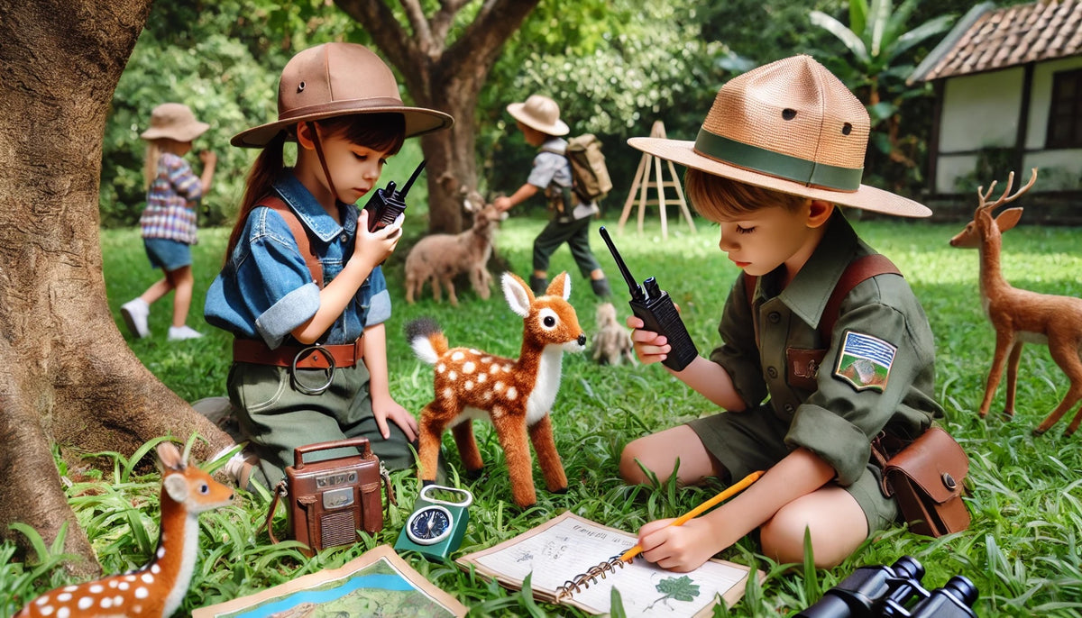 Outdoor Adventures with Walkie-Talkies for Kids: Role-Playing as Wildl